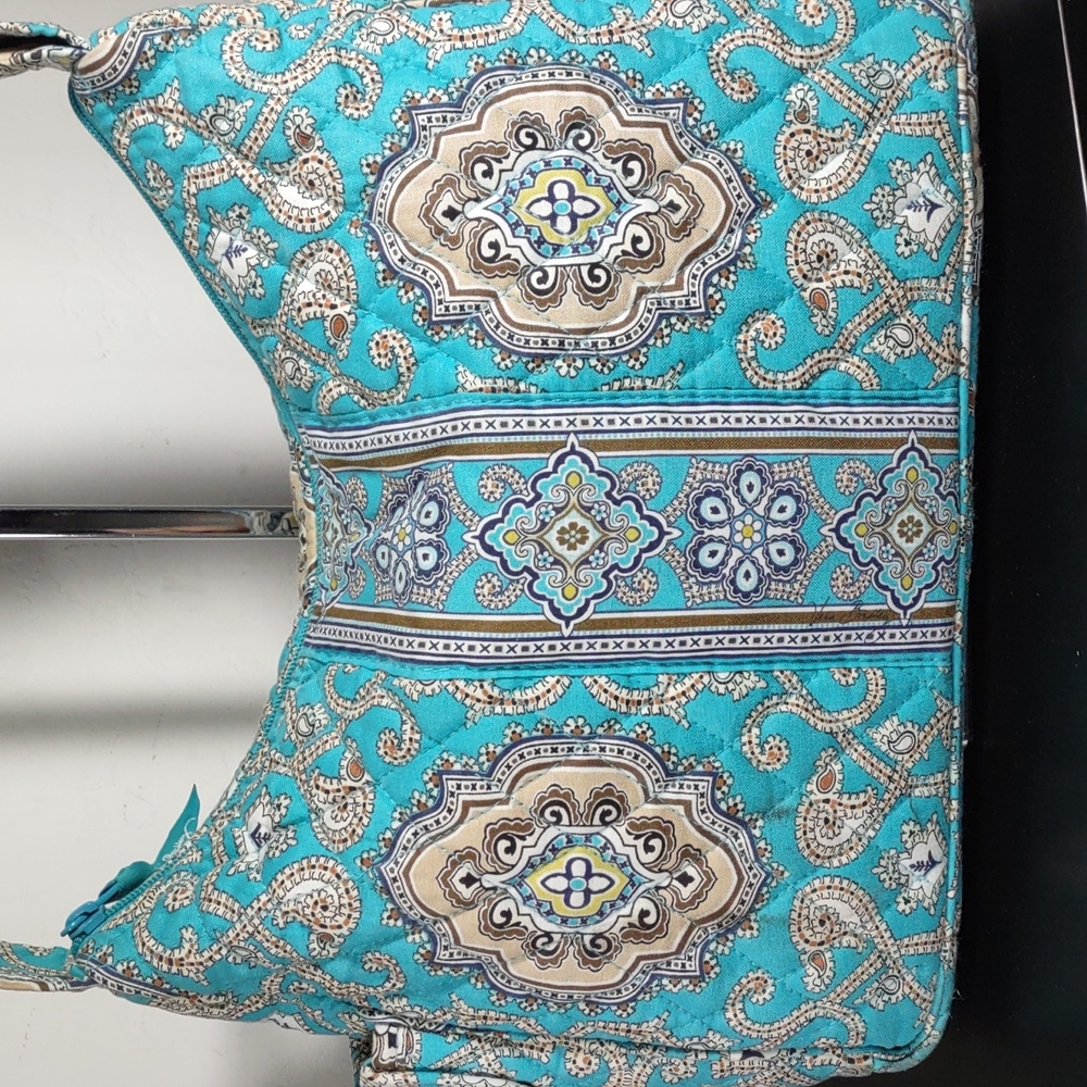 Vera Bradley "Totally Turq" Quilted Shoulder Bag - Picture 2 of 10